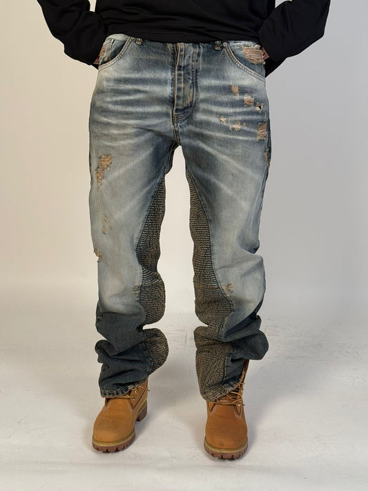 Jeans Biker Sabbiato