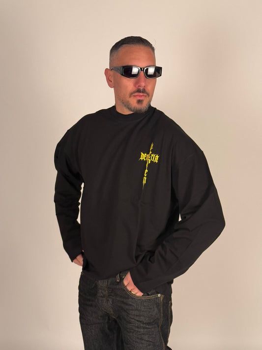 T-Shirt Con Logo Giallo